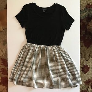 Forever 21 dress black/white MEDIUM